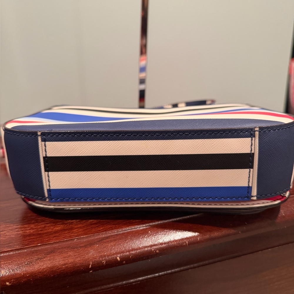 Kate Spade Laurel Way Multicolor Striped Crossbody and Passport wallet. - Picture 6 of 15